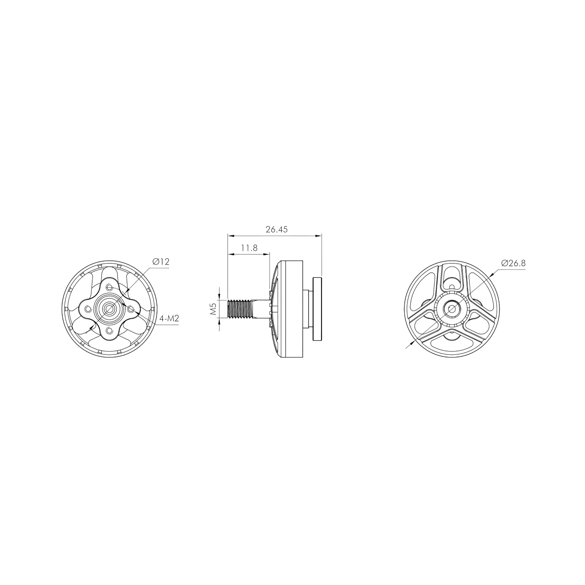 T-MOTOR F2203.5 Racingwhoop Brushless Motor for Cinewhoop FPV Drones