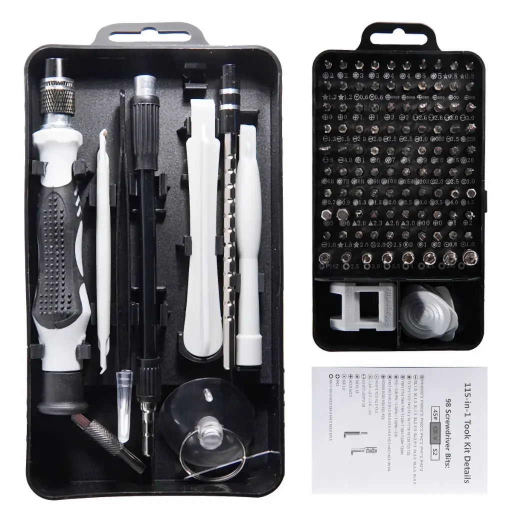 SEQURE 115 in 1 Multi-Functional Manual Screwdriver Set