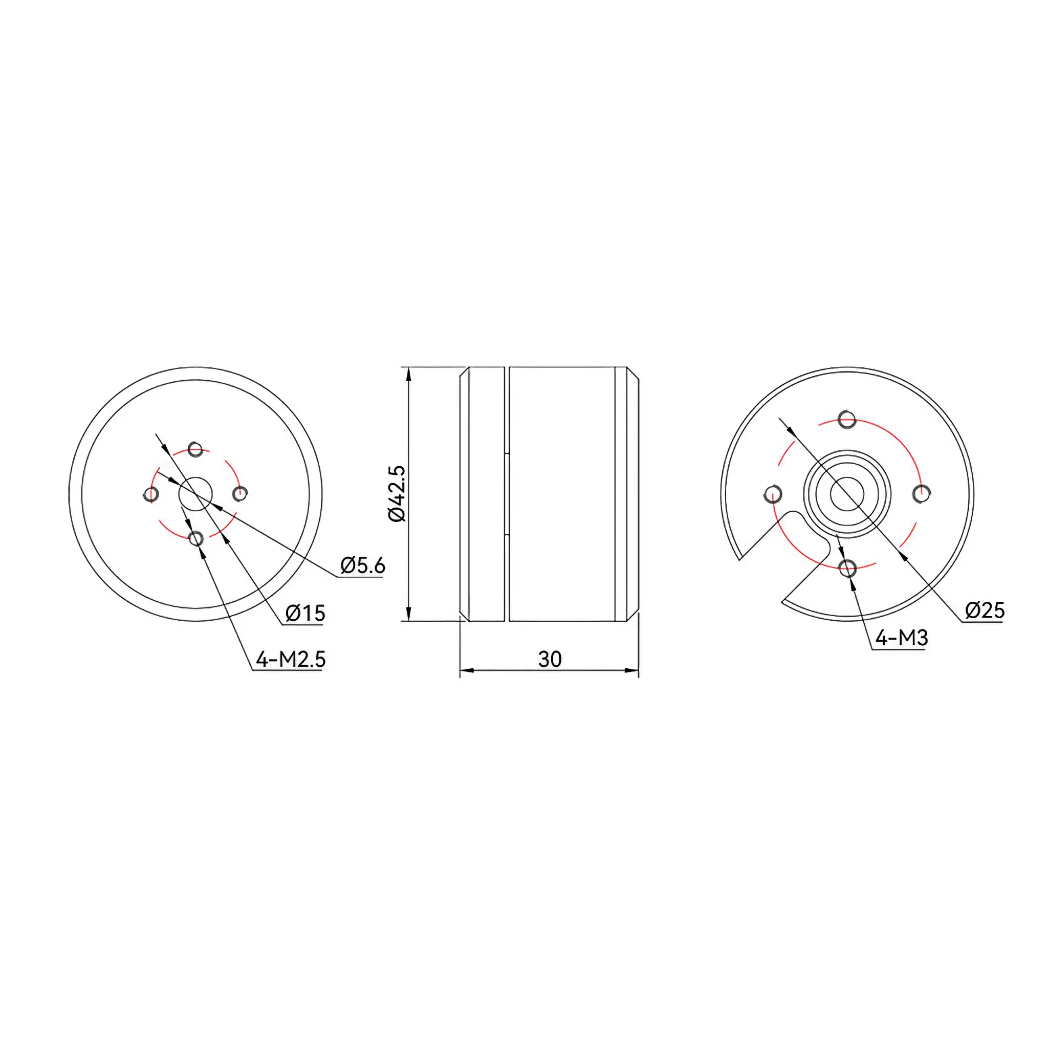 T-MOTOR GB36-2 Gimbal Type 3-6S UAV Drone Motor
