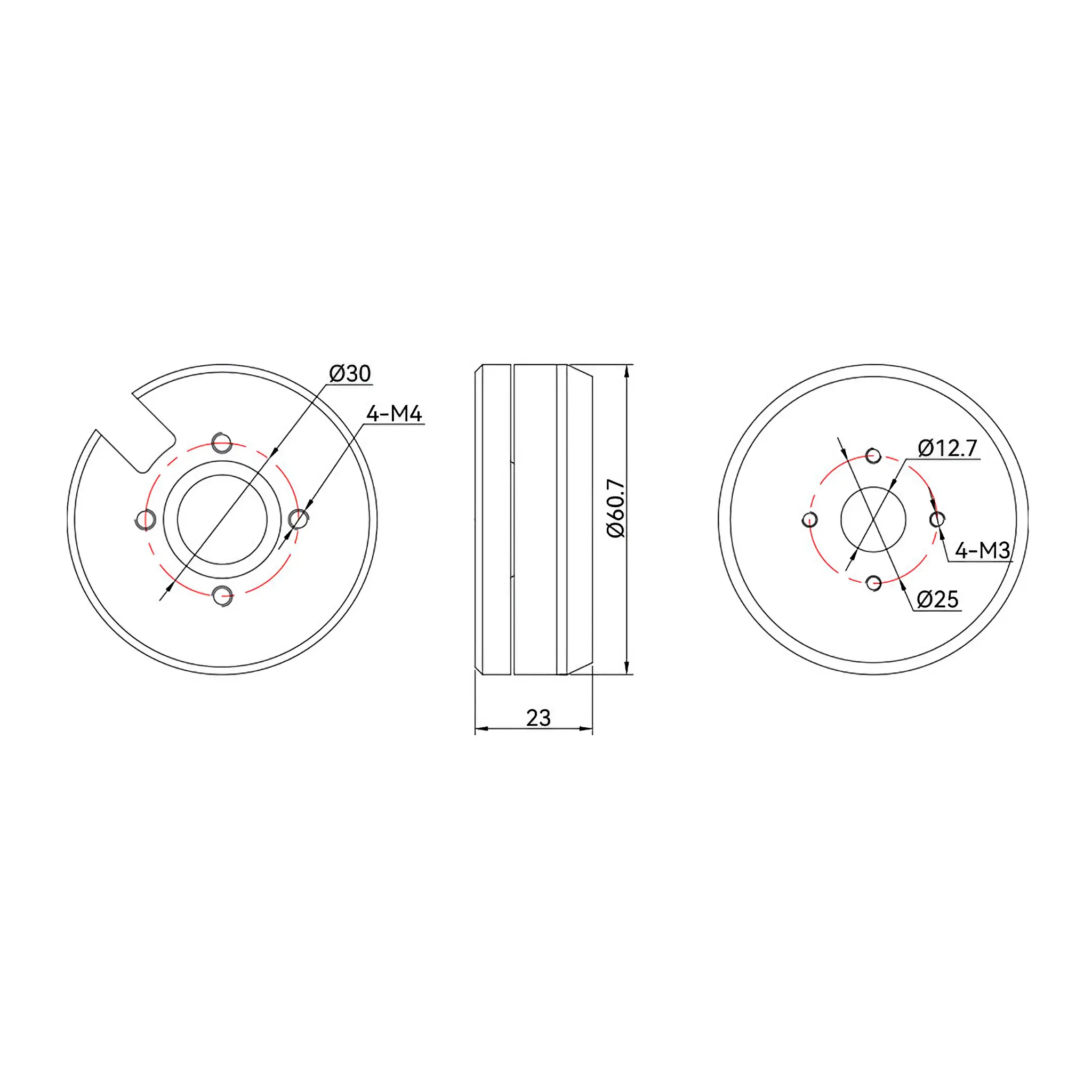 T-MOTOR GB54-1 Gimbal Type 3-6S UAV Drone Motor