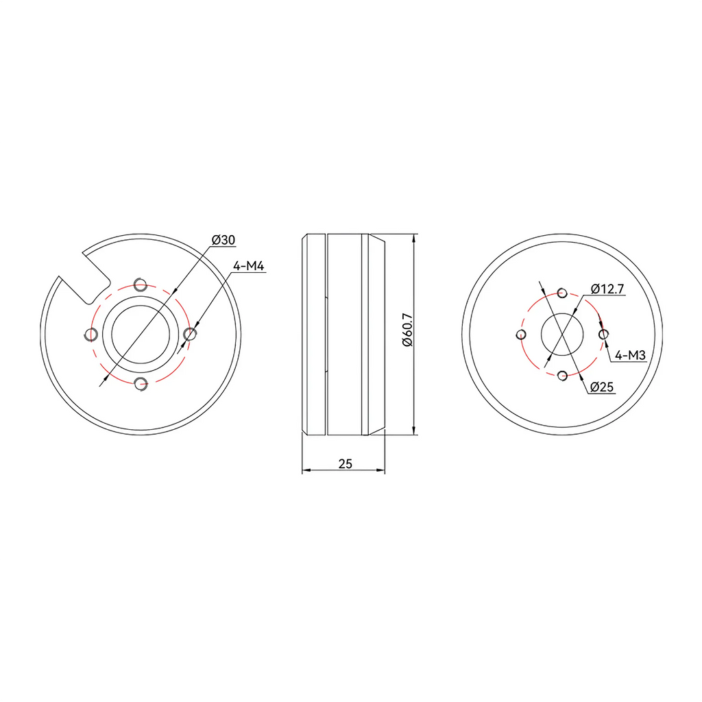 T-MOTOR GB54-2 Gimbal Type 3-6S UAV Drone Motor