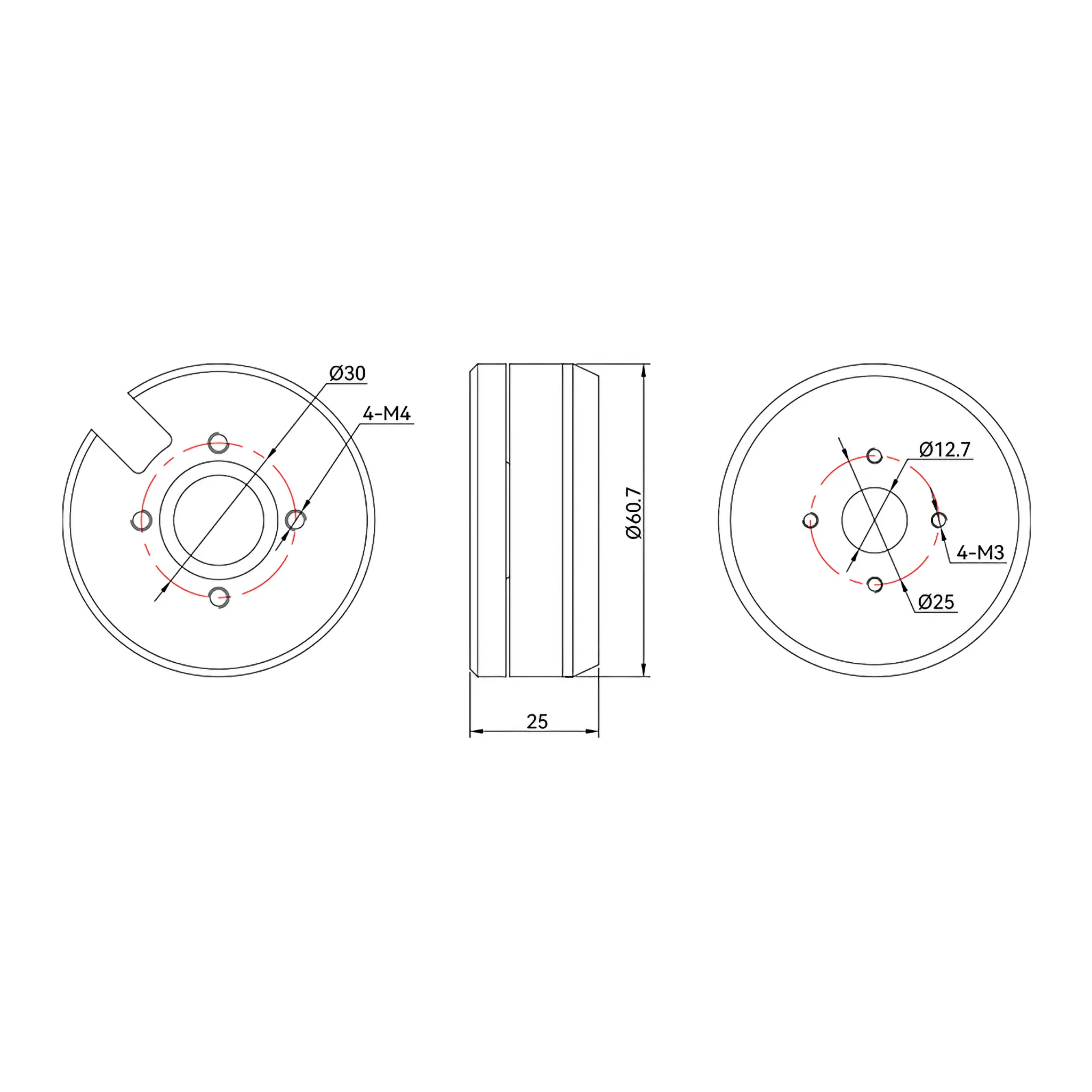 T-MOTOR GB54-2 Gimbal Type 3-6S UAV Drone Motor