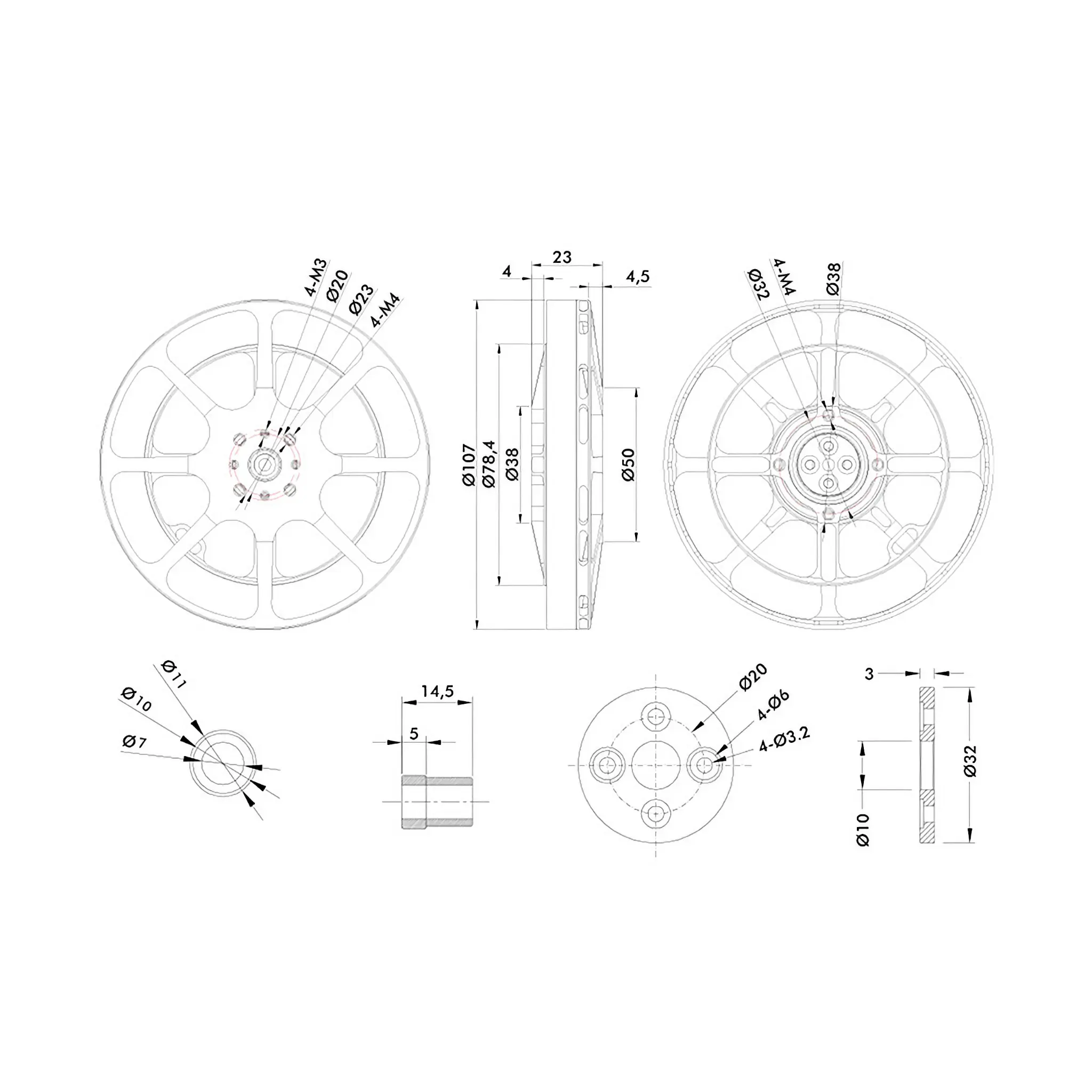 T-MOTOR MN1005 V2.0 Antigravity Type 12S UAV Motor