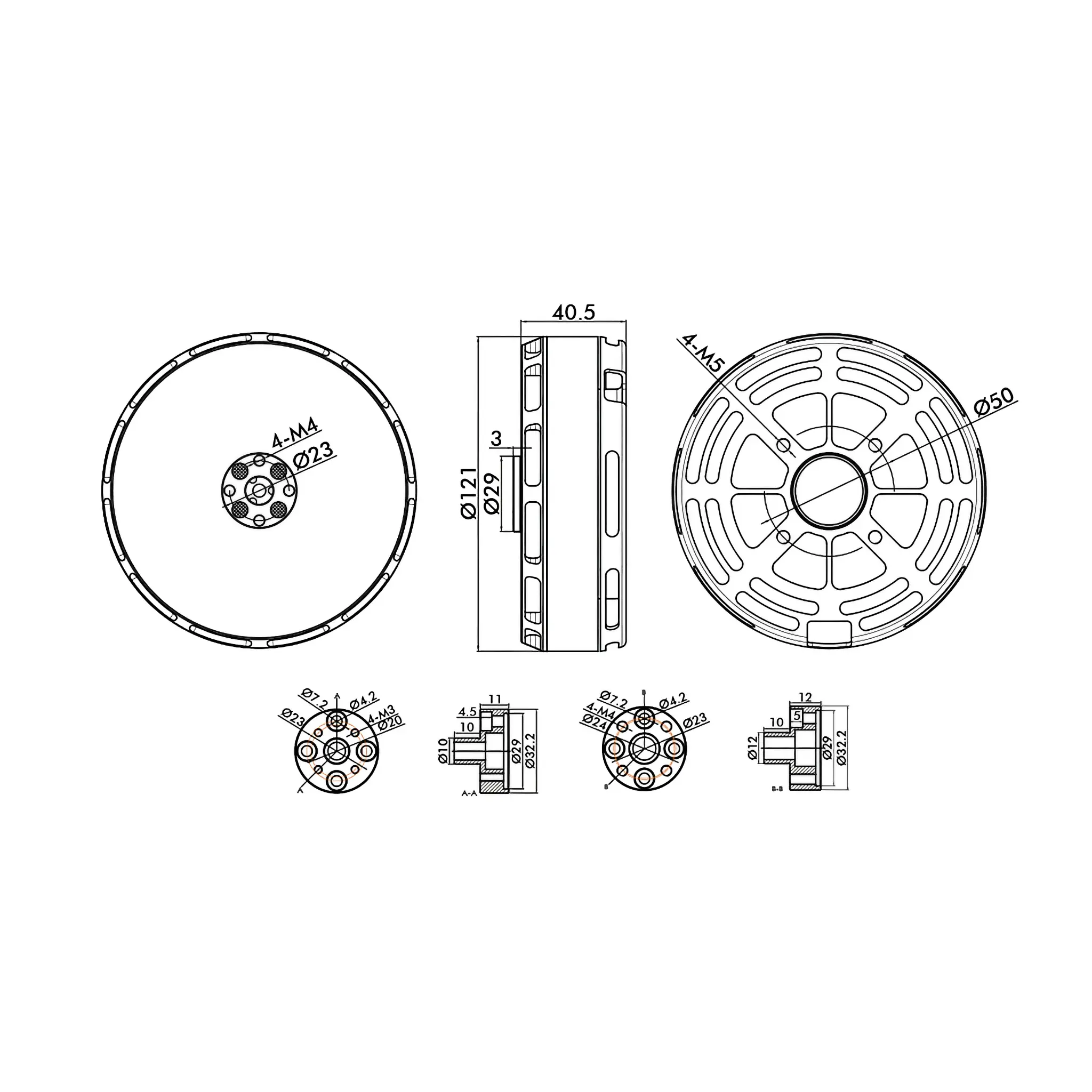 T-MOTOR MN1015 Multirotor Fixed Wing UAV Motor