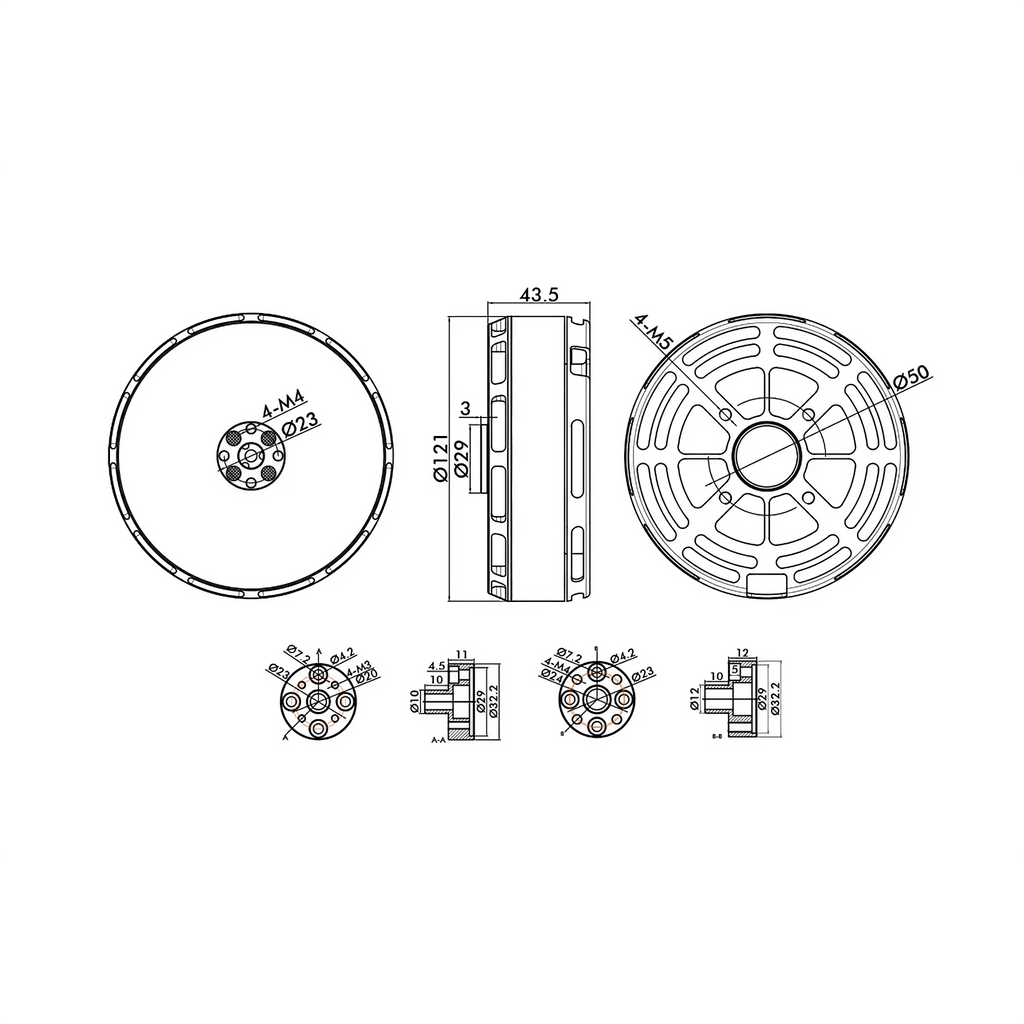 T-MOTOR MN1018 Multirotor Fixed Wing UAV Motor