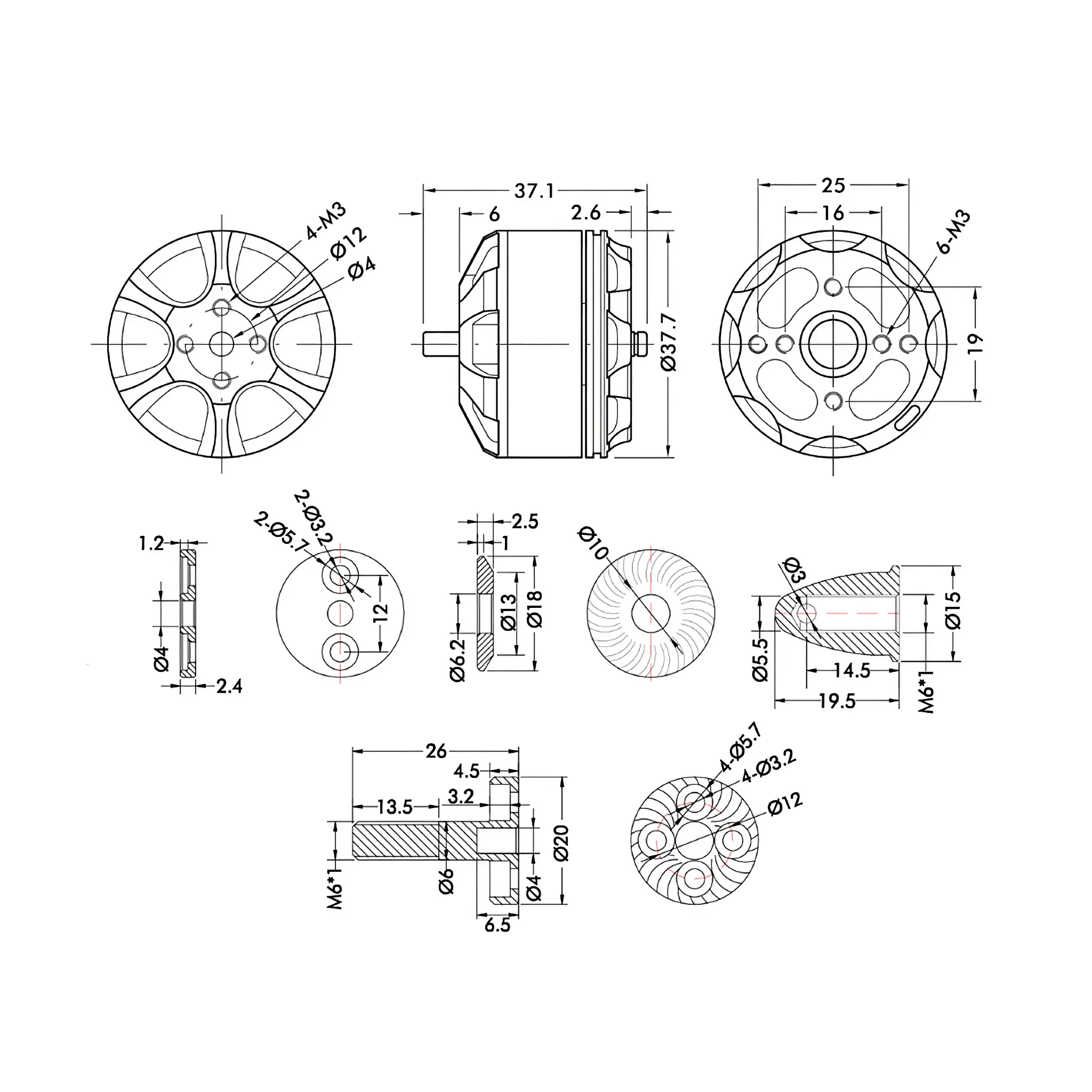 T-MOTOR MN3110 Multirotor Fixed Wing UAV Motor