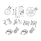 T-MOTOR MN4006 Antigravity Type 4-6S UAV Motor 2PCS/SET