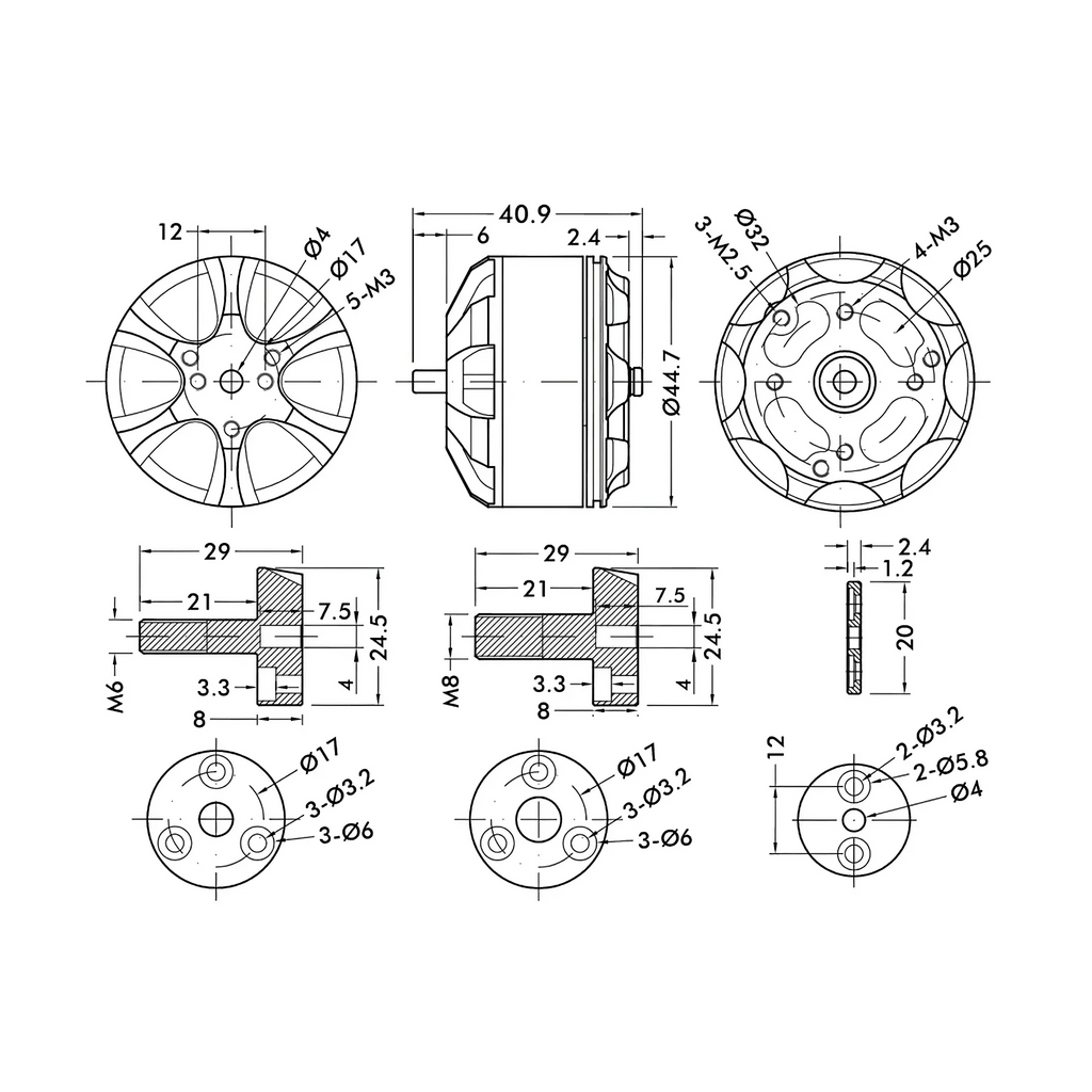 T-MOTOR MN4012 Multirotor Fixed Wing UAV Motor