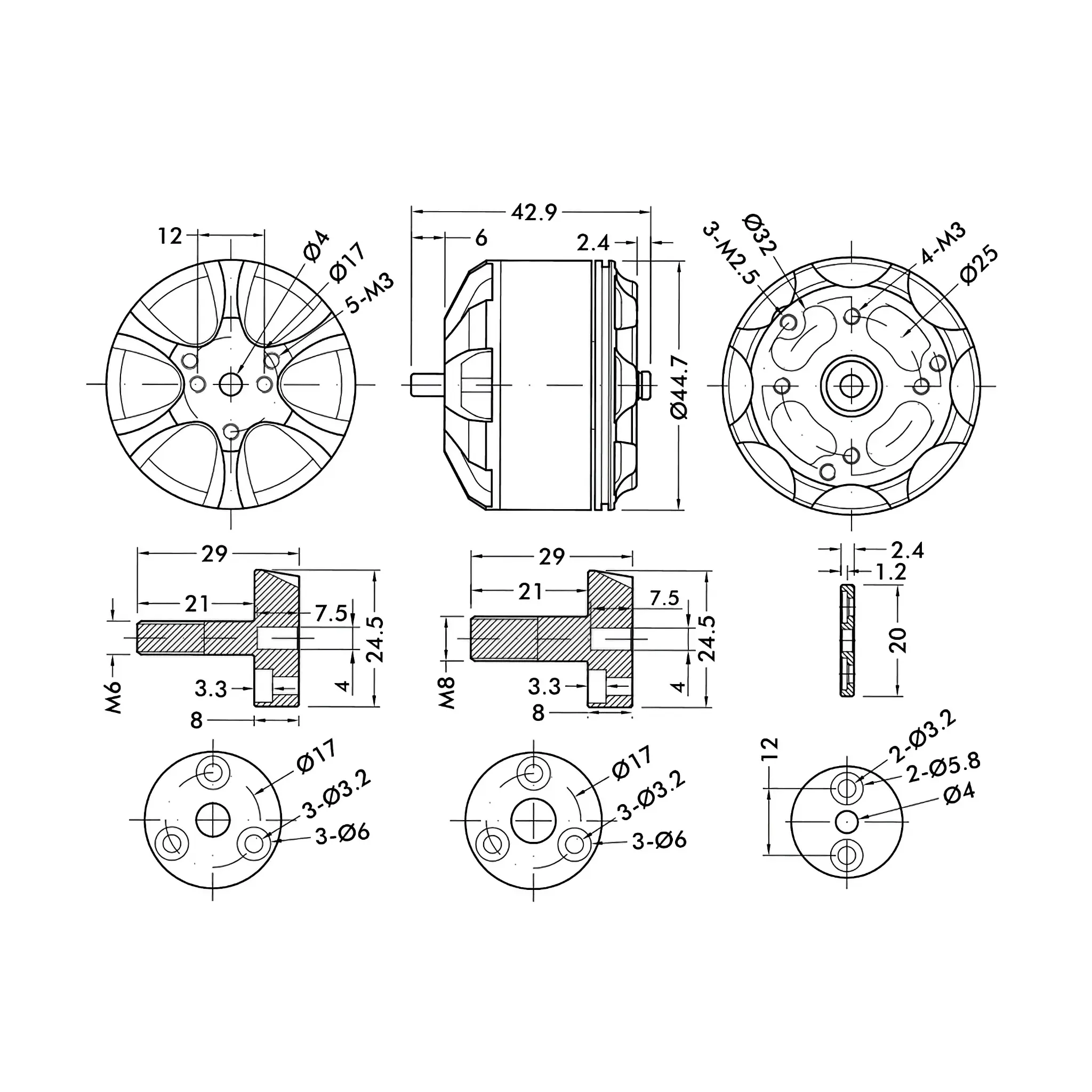 T-MOTOR MN4014 Multirotor Fixed Wing UAV Motor