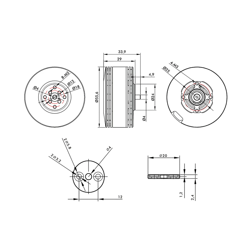 T-MOTOR MN501-S IP45 Multirotor Fixed Wing UAV Motor