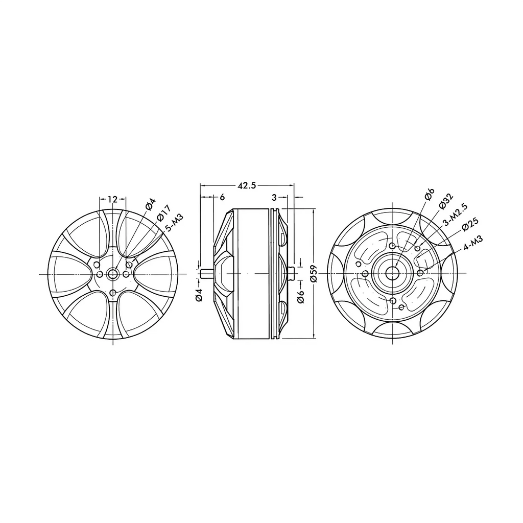 T-MOTOR MN5212 Multirotor Fixed Wing UAV Motor