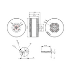 T-MOTOR MN605-S IP45 Multirotor Fixed Wing UAV Motor 2PCS/SET