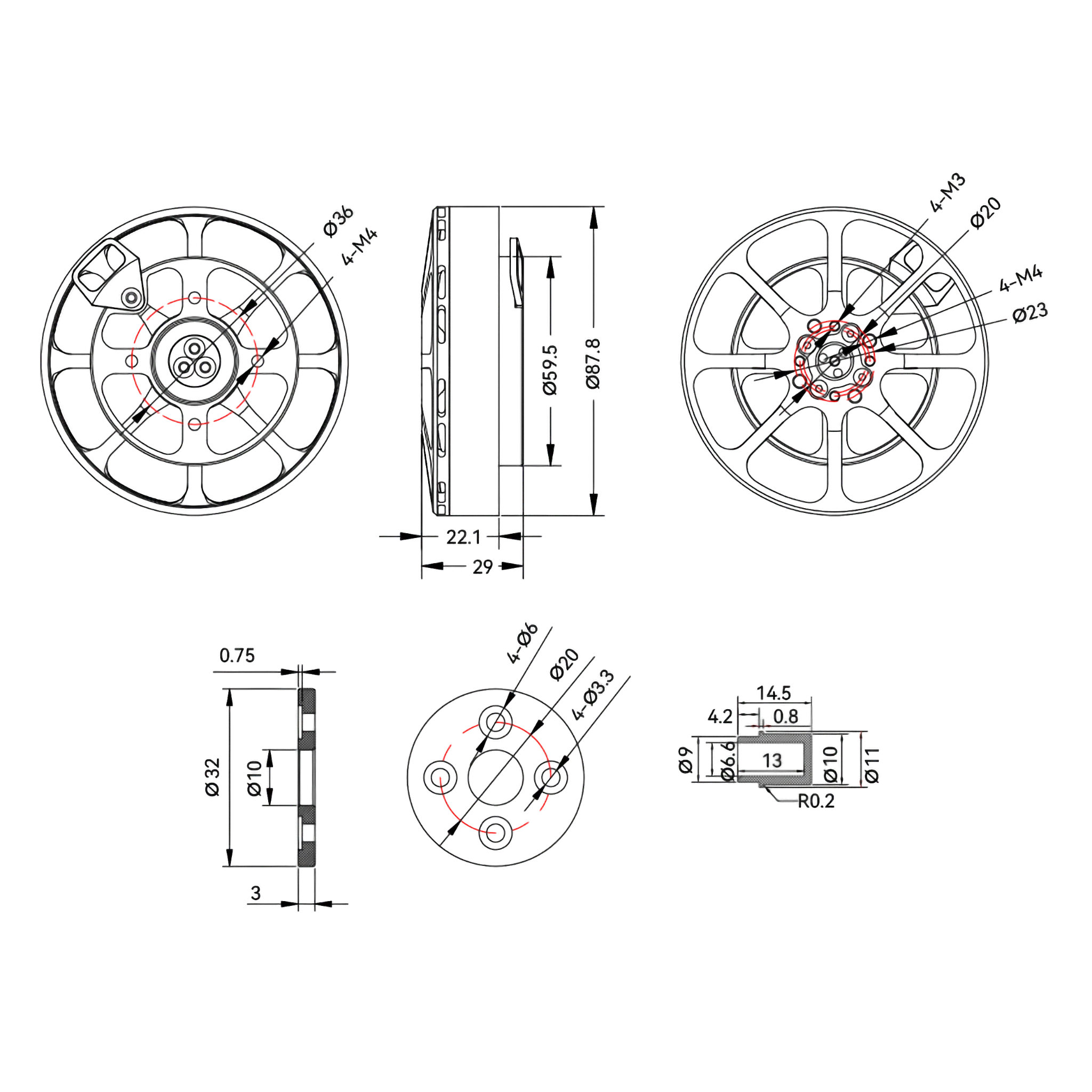 T-MOTOR MN8012 Antigravity Multirotor VTOL UAV Motor