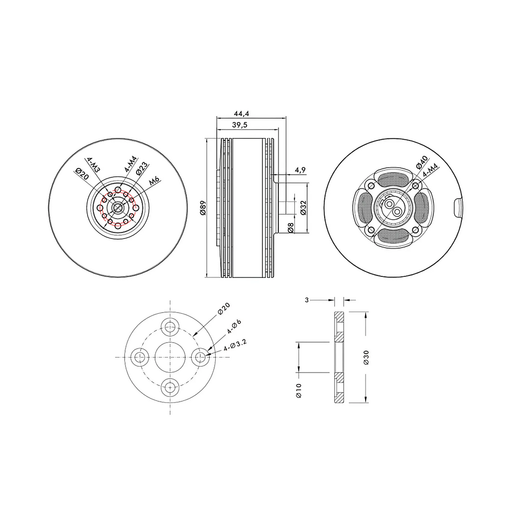 T-MOTOR MN805-S IP45 Multirotor Fixed Wing UAV Motor