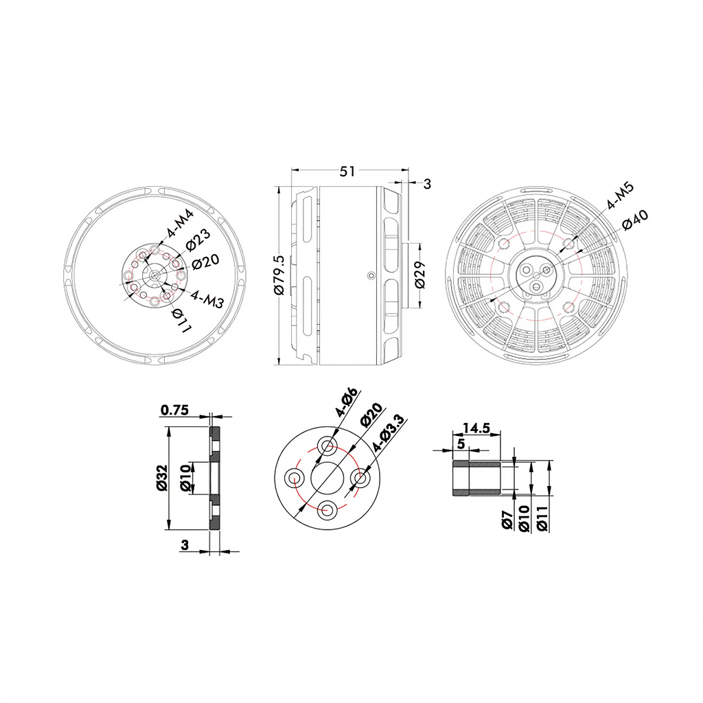 T-MOTOR U11II Power Type UAV Motor