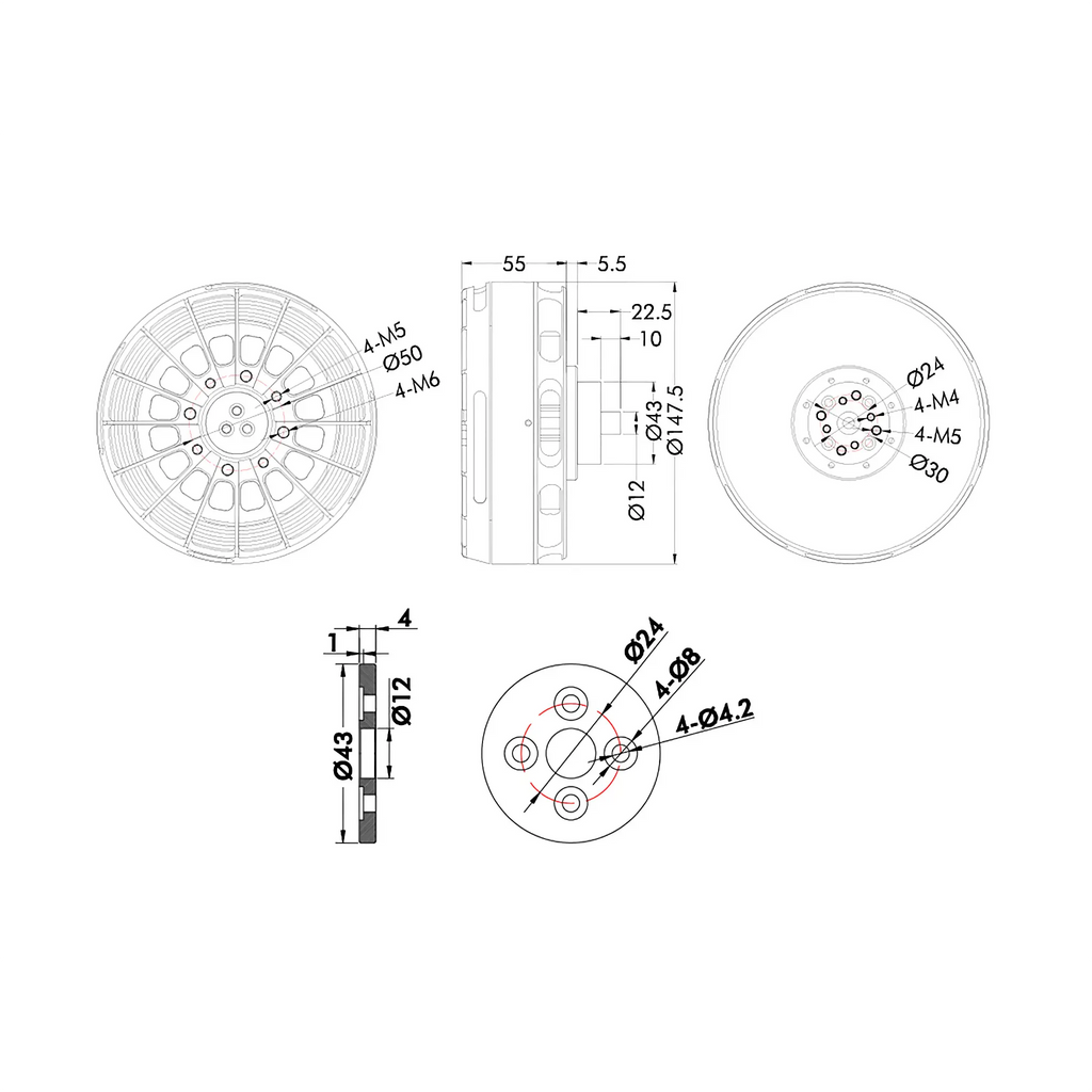 T-MOTOR U15II Power Type Heavy Lift Drone Motor