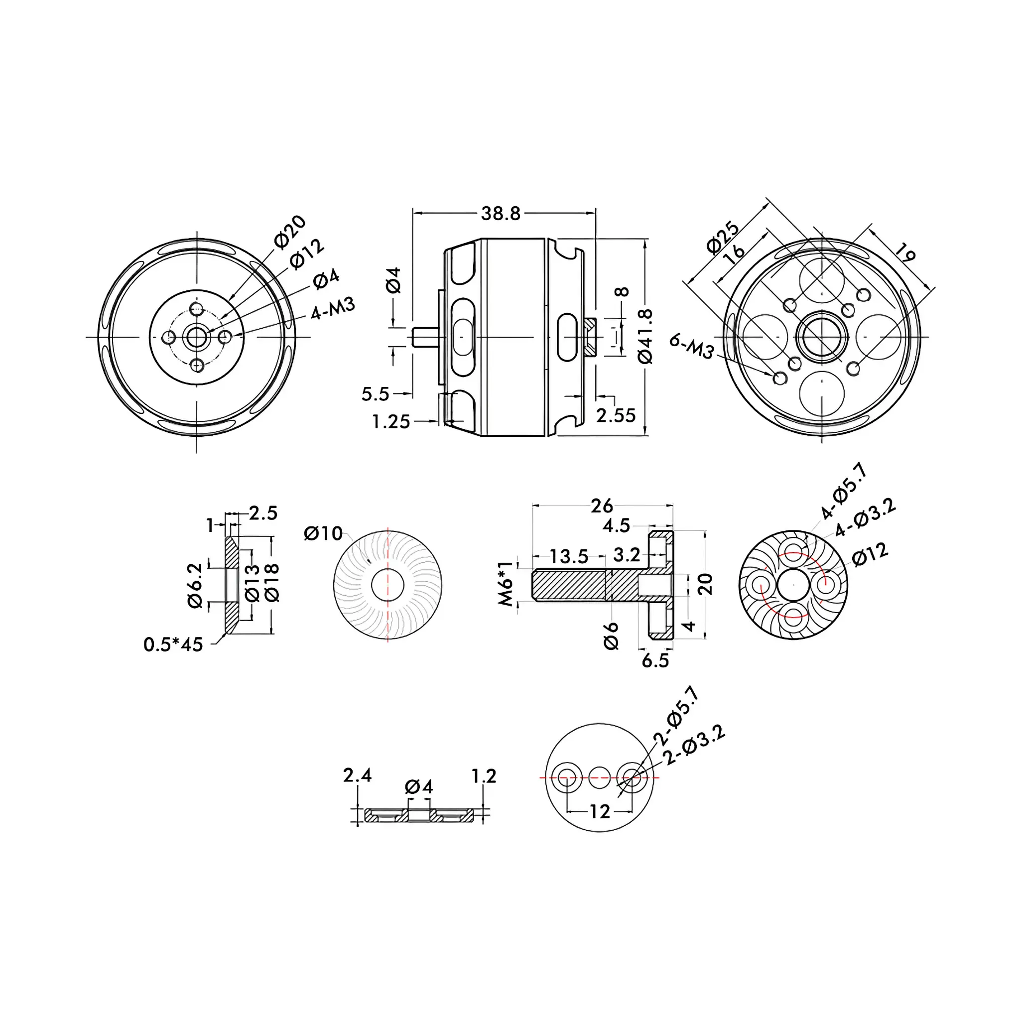 T-MOTOR U3 Power Type High Efficiency UAV Motor