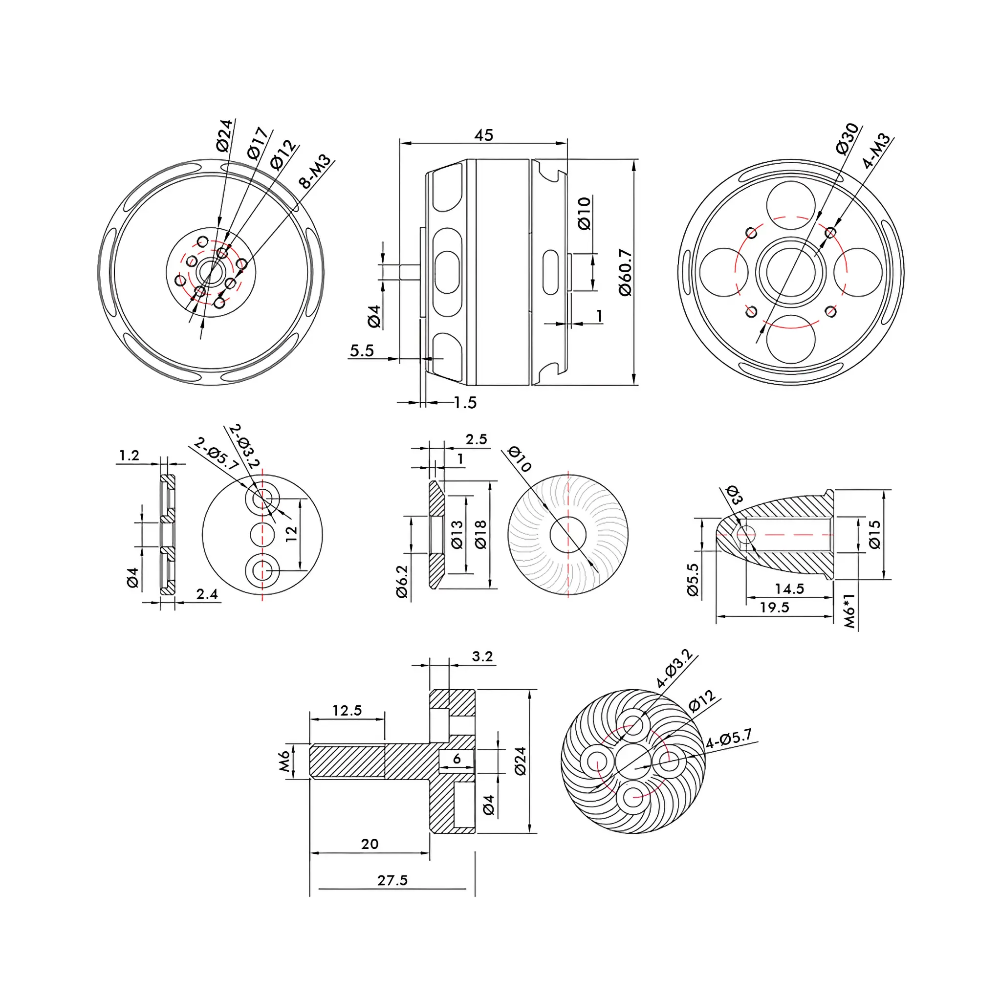 T-MOTOR U7 V2.0 Power Type UAV Motor