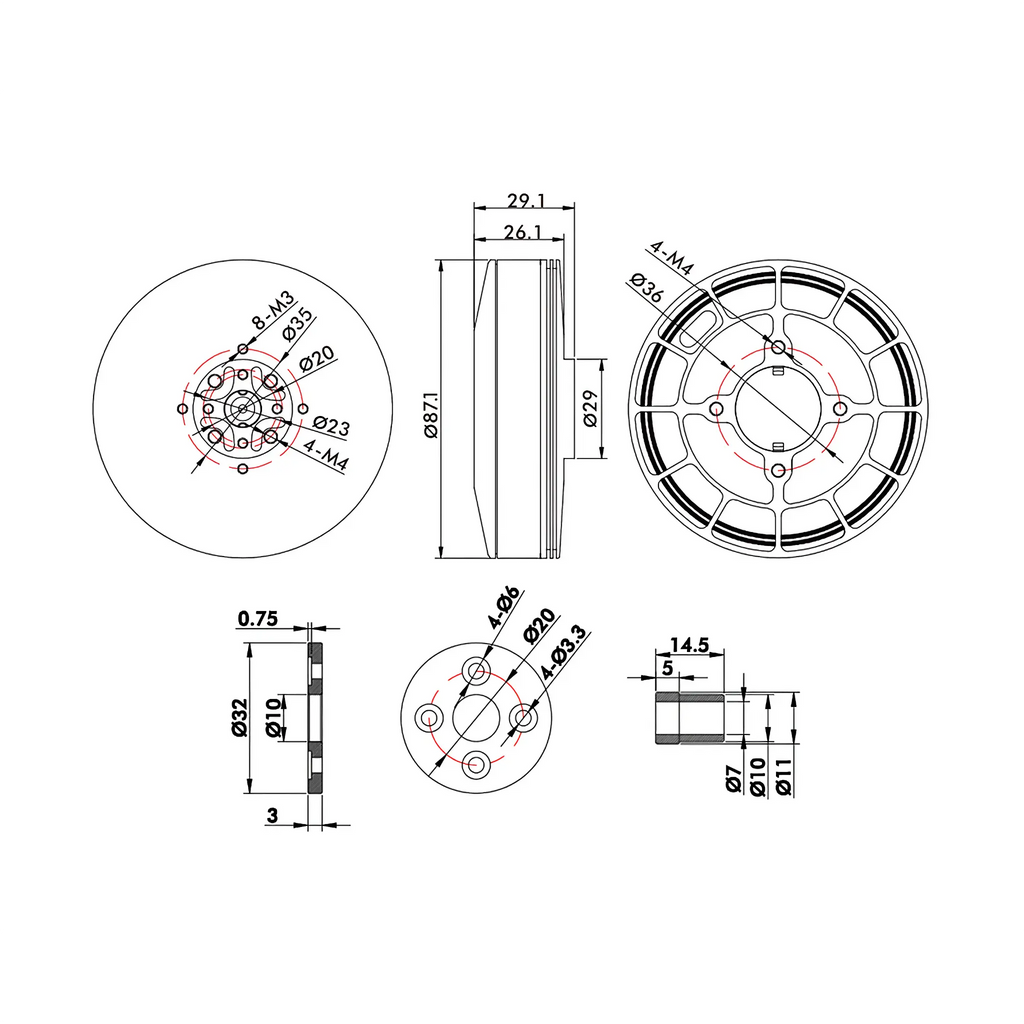 T-MOTOR U8II Efficiency Multirotor UAV Motor